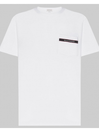 ανδρικό λευκό logo t-shirt alexander mcqueen σε προσφορά