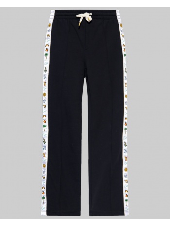 ανδρικό μαύρο embroidered cotton track pants casablanca σε προσφορά