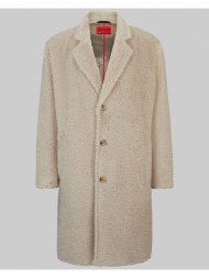 ανδρικό μπεζ coat with vintage-style buttons hugo