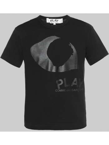 ανδρικό μαύρο eye t-shirt in black comme des garçons play