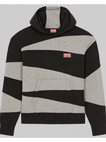 ανδρικό μαύρο dazzle stripe black hoodie kenzo