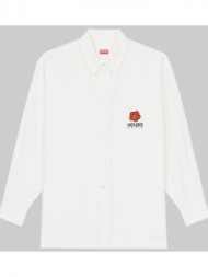 ανδρικό χακί boke flower embroidered logo shirt kenzo