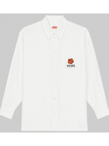 ανδρικό χακί boke flower embroidered logo shirt kenzo σε προσφορά