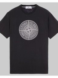 ανδρικό μαύρο industrial two print t-shirt stone island