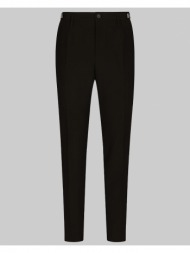 ανδρικό μαύρο technical fabric black pants dolce & gabbana