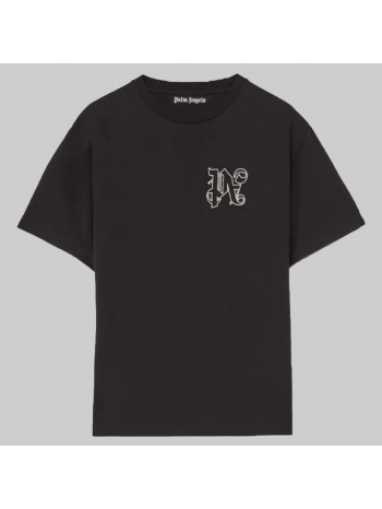 ανδρικό μαύρο monogram regular t-shirt palm angels σε προσφορά