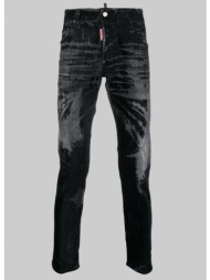 ανδρικό μαύρο bleached skinny jeans dsquared2