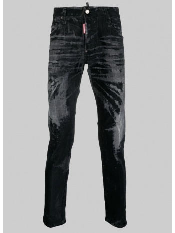 ανδρικό μαύρο bleached skinny jeans dsquared2 σε προσφορά