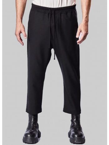 ανδρικό μαύρο cropped crotch black trousers thom krom
