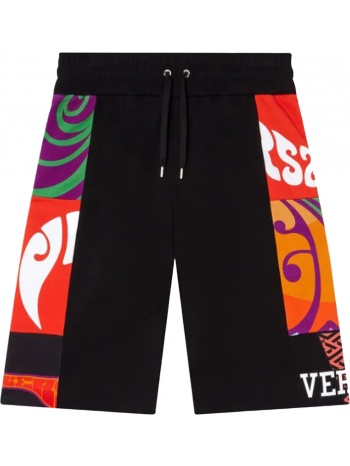 ανδρικό μαύρο multicolored music shorts versace σε προσφορά