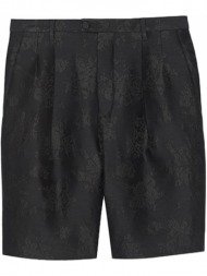 ανδρικό μαύρο jacquard high-rise shorts saint laurent