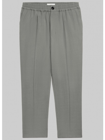 ανδρικό γκρι elasticated waist cropped fit trousers in grey σε προσφορά
