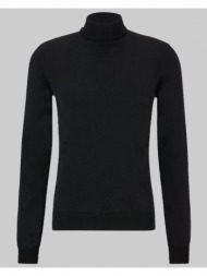 ανδρικό μαύρο slim-fit rollneck sweater hugo