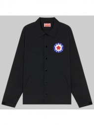ανδρικό μαύρο oversize target logo jacket kenzo