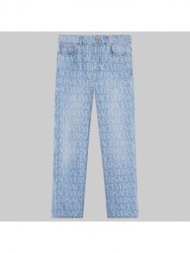 ανδρικό μπλε allover regular jeans versace