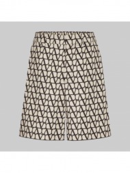 ανδρικό μπεζ toile iconographe shorts valentino garavani