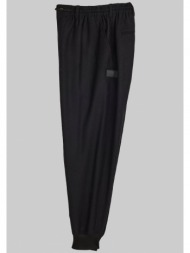 ανδρικό μαύρο wool flannel cuffed pants y-3