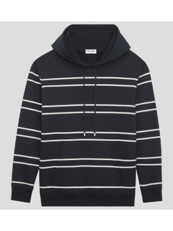 ανδρικό μαύρο striped hoodie saint laurent σε προσφορά