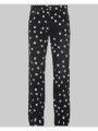ανδρικό μαύρο paisley straight jean amiri