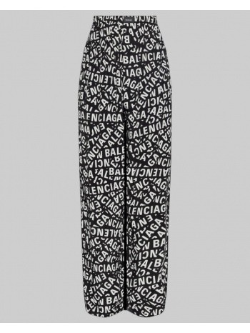 ανδρικό μαύρο black and white printed trousers balenciaga σε προσφορά
