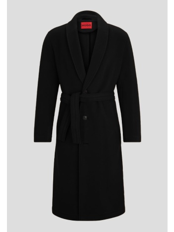ανδρικό μαύρο wool blend coat in black hugo σε προσφορά
