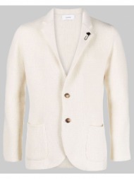 ανδρικό λευκό jersey jacket in white lardini