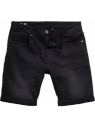 ανδρικό μαύρο 3301 slim denim shorts g-star