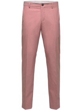 ανδρικό ροζ slim fit trousers/pink selected homme σε προσφορά