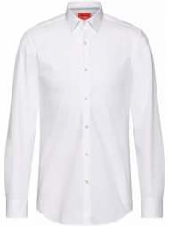 ανδρικό λευκό slim fit shirt/white hugo boss