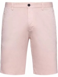 ανδρικό ροζ slim-fit chino shorts/pink hugo boss