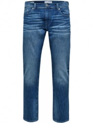ανδρικό μπλε slim-fit medium blue denim jeans selected homme