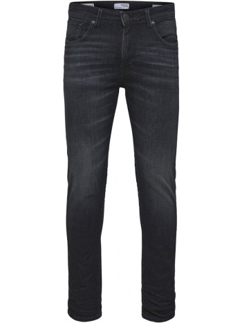 ανδρικό γκρι slim-fit dark grey jeans selected homme σε προσφορά