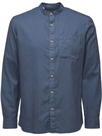 ανδρικό μπλε blue casual shirt selected homme σε προσφορά