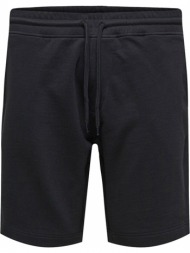 ανδρικό μαύρο black basic sport shorts selected homme