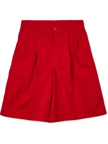 ανδρικό κόκκινο woven drill shorts in red comme des garçons σε προσφορά