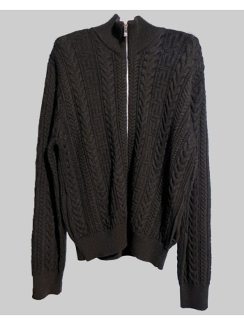ανδρικό γκρι knitted jacket allover versace σε προσφορά
