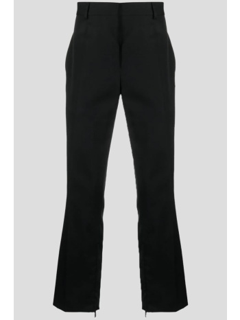 ανδρικό μαύρο wool slim zip pants in black off-white σε προσφορά