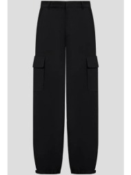 ανδρικό μπεζ bf pants in black off-white