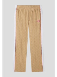 ανδρικό μπεζ monogram velour track pants casablanca