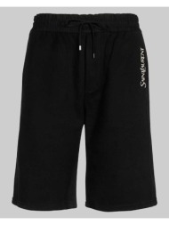 ανδρικό μαύρο fleece shorts in black saint laurent