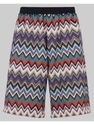 ανδρικό πολύχρωμο chevron bermuda shorts missoni