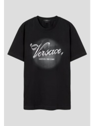 ανδρικό μαύρο film titles t-shirt versace