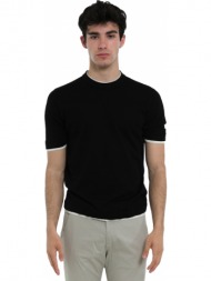 ανδρικό μαύρο cruella crew neck cotton t-shirt 39masq
