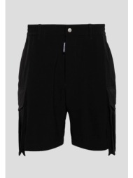 ανδρικό μαύρο cargo shorts in black dsquared