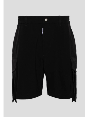 ανδρικό μαύρο cargo shorts in black dsquared σε προσφορά