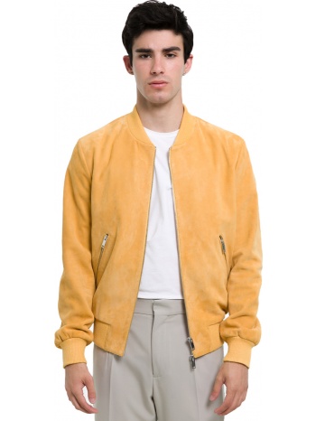 ανδρικό κίτρινο yellow leather suede jacket arma σε προσφορά