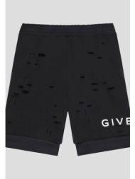 ανδρικό μαύρο bermuda shorts with destroyed effect givenchy