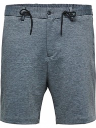 ανδρικό γκρι drawstring melange grey shorts selected homme