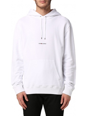ανδρικό λευκό logo print sweatshirt/white saint laurent σε προσφορά