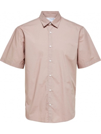 ανδρικό ροζ fawn short sleeved shirt selected homme σε προσφορά